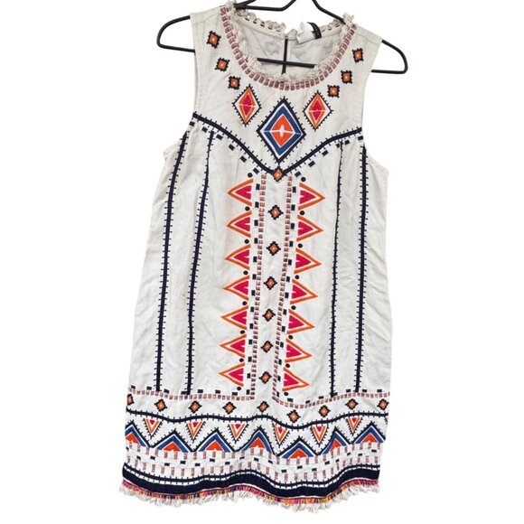 Anthropologie Dresses & Skirts - Anthropologie Akemi + Kin Geometric Embroidered Sleeveless Dress Size 4